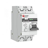 Выключатель автоматический дифференциальный АД-32 (селективный) 1п+N 16A C 100мА тип AC PROxima | код. DA32-16-100S-pro | EKF 